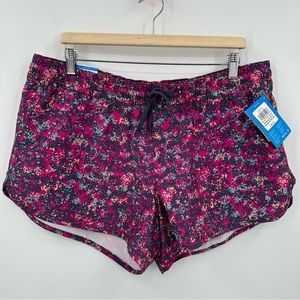 Columbia Women's Size XL Bogata Bay Stretch UPF 50 Printed Shorts $60 NWT